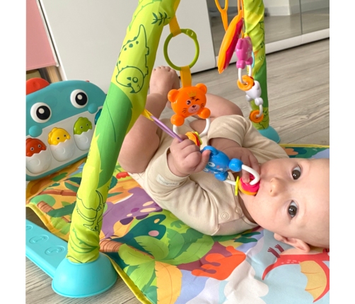 WOOPIE BABY Mata z Pałąkiem Dino