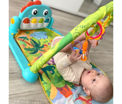 WOOPIE BABY Mata z Pałąkiem Dino