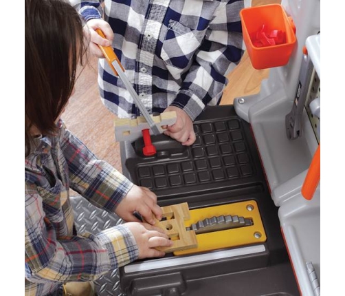 Duży Warsztat dla Dzieci Kącik majsterkowicza Światlo + 45 Akcesoria STEP2