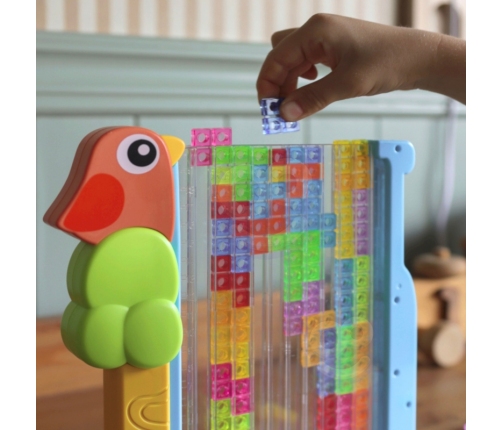 WOOPIE Gra Edukacyjna Tetris Kolorowe Klocki