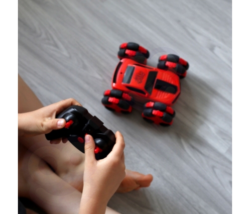 WOOPIE Zdalnie Sterowane Auto RC Akrobata Rotacja 360 z Pilotem 2,4 GHz