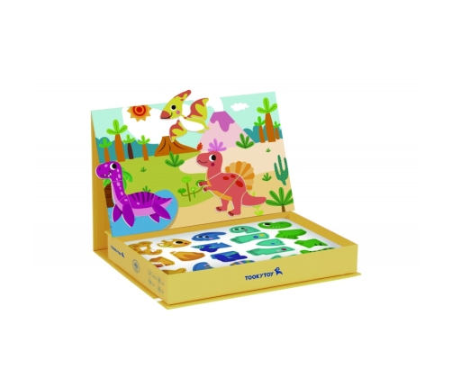 TOOKY TOY Układanka Magnetyczna Dinozaury Puzzle