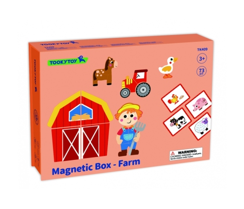 TOOKY TOY Układanka Magnetyczna Farma Puzzle