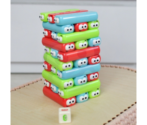 WOOPIE Układanka Wieża Robaczków Gra Zręcznościowa 4+