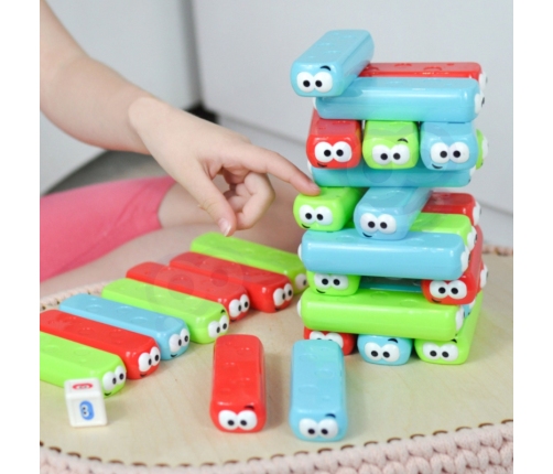 WOOPIE Układanka Wieża Robaczków Gra Zręcznościowa 4+