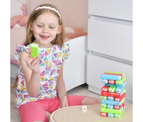 WOOPIE Układanka Wieża Robaczków Gra Zręcznościowa 4+