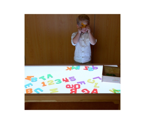 MASTERKIDZ Przezroczyste Cyfry i Litery 38 szt. Montessori