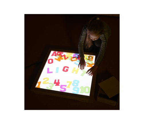 MASTERKIDZ Przezroczyste Cyfry i Litery 38 szt. Montessori