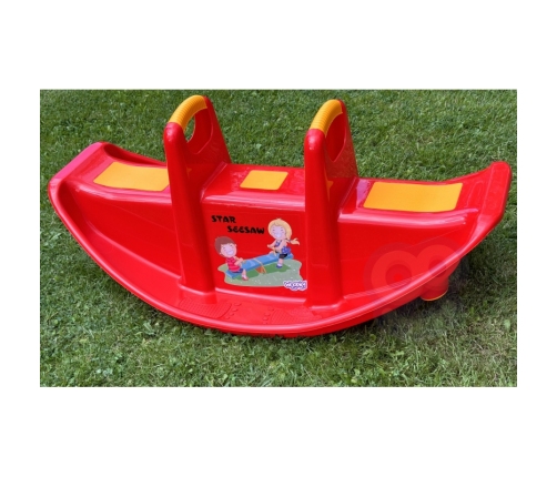 WOOPIE Bujak Wieloosobowy STAR Huśtawka Równoważna Czerwony