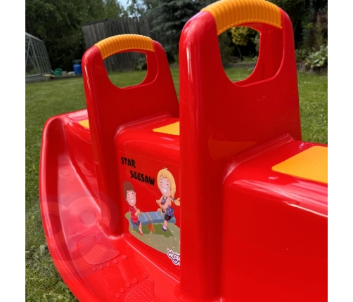 WOOPIE Bujak Wieloosobowy STAR Huśtawka Równoważna Czerwony