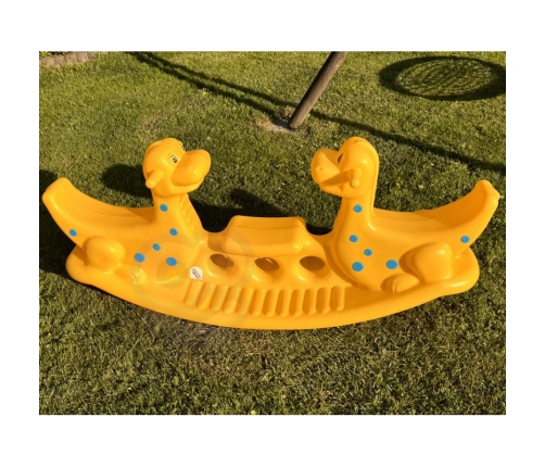 WOOPIE Bujak Wieloosobowy Dino Huśtawka Równoważna Żółta