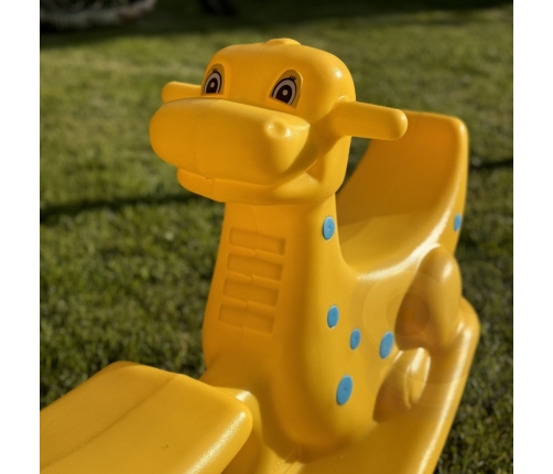 WOOPIE Bujak Wieloosobowy Dino Huśtawka Równoważna Żółta