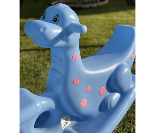 WOOPIE Bujak Wieloosobowy Dino Huśtawka Równoważna Niebieska