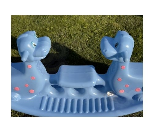 WOOPIE Bujak Wieloosobowy Dino Huśtawka Równoważna Niebieska