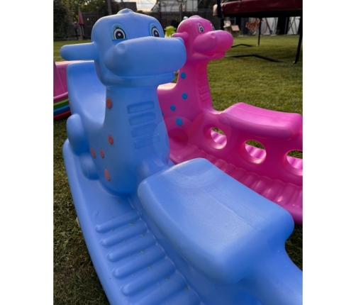 WOOPIE Bujak Wieloosobowy Dino Huśtawka Równoważna Niebieska