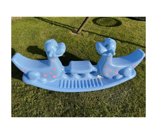 WOOPIE Bujak Wieloosobowy Dino Huśtawka Równoważna Niebieska