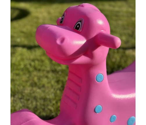 WOOPIE Bujak Wieloosobowy Dino Huśtawka Równoważna Różowa