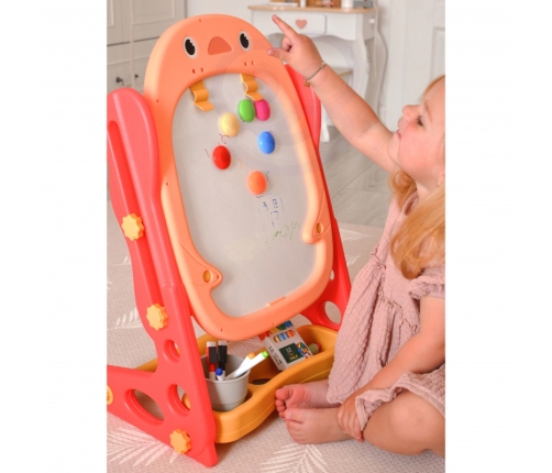 WOOPIE Dwustronna Tablica Magnetyczna do Rysowania i Nauki Liczb oraz Liter 56 el.