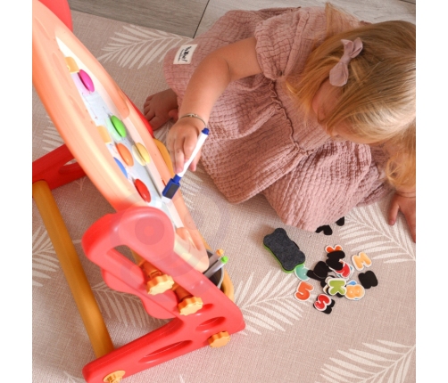 WOOPIE Dwustronna Tablica Magnetyczna do Rysowania i Nauki Liczb oraz Liter 56 el.