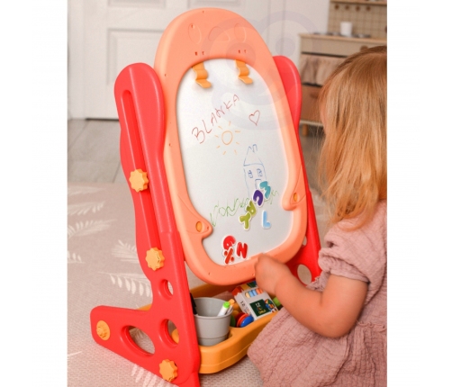 WOOPIE Dwustronna Tablica Magnetyczna do Rysowania i Nauki Liczb oraz Liter 56 el.