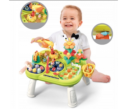 WOOPIE BABY Interaktywny Multistolik Edukacyjny 8w1 Montessori