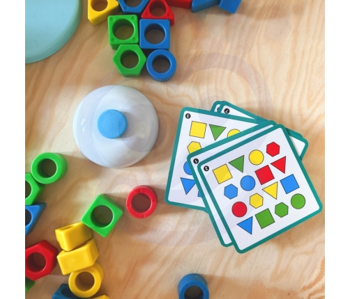 WOOPIE Układanka Montessori Dinozaur Gra Zręcznościowa Dopasuj Kształty