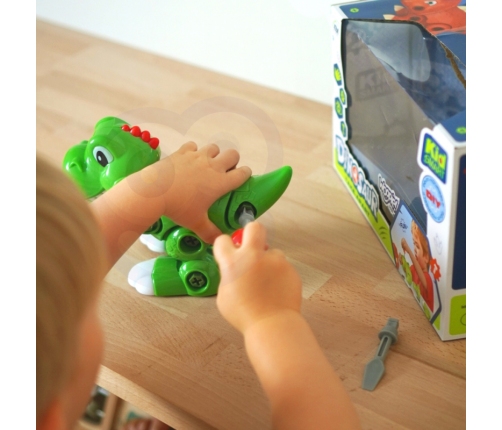 WOOPIE Dinozaur Do Skręcania Zestaw Konstrukcyjny + Śruborkęt