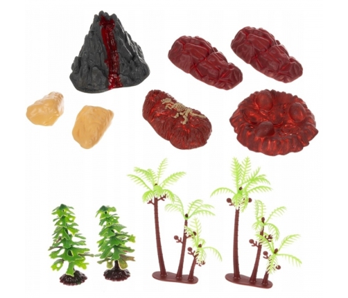 WOOPIE Duży Zestaw Figurki Dinozaury XXL + Mata 