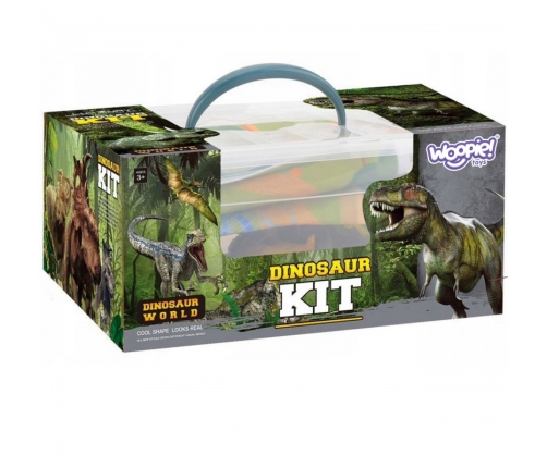 WOOPIE Duży Zestaw Figurki Dinozaury XXL + Mata 