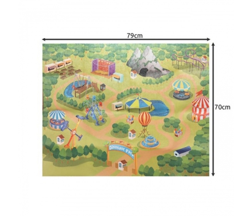 WOOPIE Duży Zestaw Figurki Dinozaury XXL + Mata 