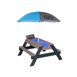 AXI Stół Piknikowy Nick z Pojemnikami na Piasek/Wodę z Parasolem