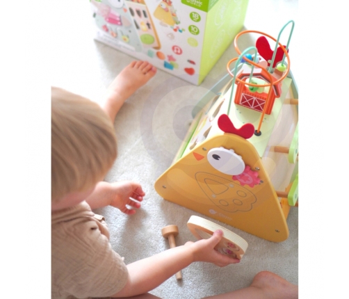 CLASSIC WORLD Kostka Montessori 10w1 Szczęśliwa Farma XXL