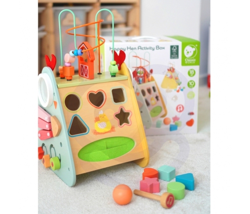 CLASSIC WORLD Kostka Montessori 10w1 Szczęśliwa Farma XXL