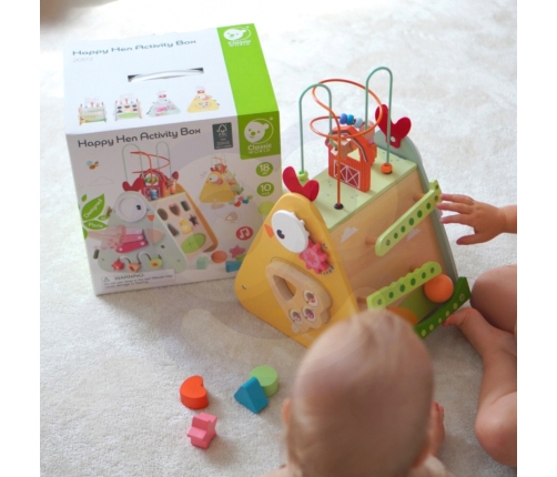 CLASSIC WORLD Kostka Montessori 10w1 Szczęśliwa Farma XXL