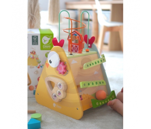 CLASSIC WORLD Kostka Montessori 10w1 Szczęśliwa Farma XXL