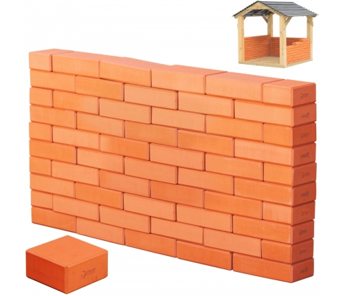 CLASSIC WORLD EDU Mega Klocki Konstrukcyjne Cegiełki EVA Miękkie do Budowania 55 szt.