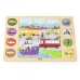 VIGA Drewniane Puzzle Odgadnij po Cieniu  - Środki Transportu Układanka 17 el.