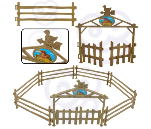 WOOPIE Zestaw Mini Farma Traktor Zwierzęta Osada Farma Rolnik Narzędzia