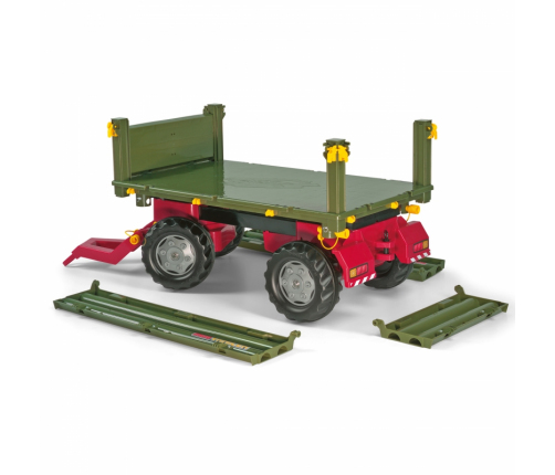 Rolly Toys rollyTrailer Przyczepa Rolly Multi dwuosiowa zielona