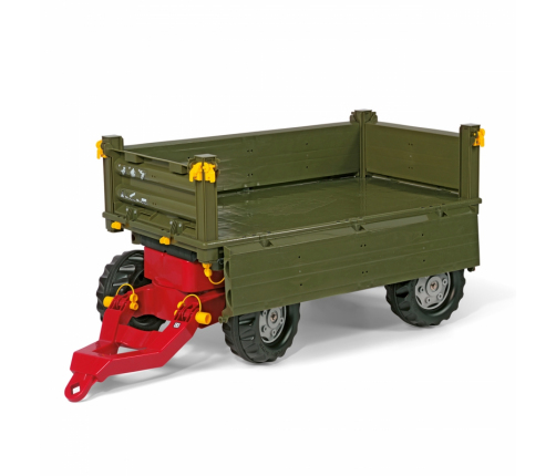 Rolly Toys rollyTrailer Przyczepa Rolly Multi dwuosiowa zielona