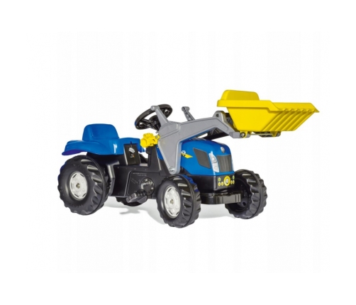 Rolly Toys rollyKid-X New Holland rollyKid Traktor z łyżką i przyczepką Niebieski