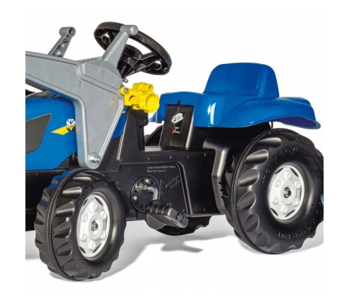 Rolly Toys rollyKid-X New Holland rollyKid Traktor z łyżką i przyczepką Niebieski