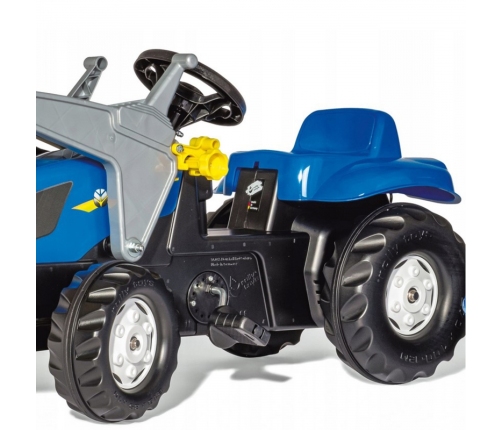 Rolly Toys rollyKid-X New Holland rollyKid Traktor z łyżką i przyczepką Niebieski