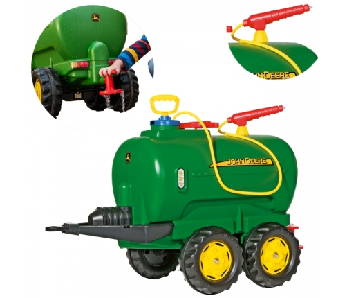 Rolly Toys rollyTanker John Deere cysterna dwuosiowa + pompka