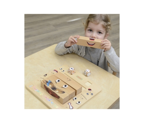 MASTERKIDZ Nauka Emocji Gra Drewniana Montessori