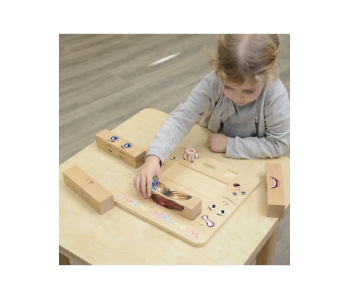 MASTERKIDZ Nauka Emocji Gra Drewniana Montessori