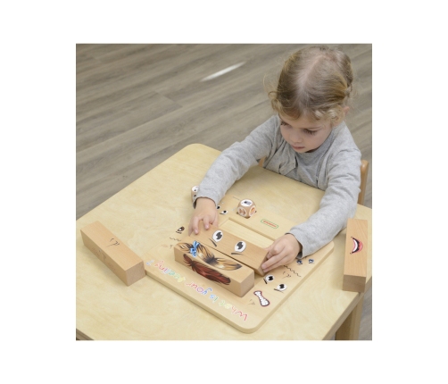 MASTERKIDZ Nauka Emocji Gra Drewniana Montessori