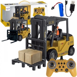 WOOPIE Zdalnie Sterowany Wózek Widłowy 2w1 Dźwig RC - Skala 1:24 WOOPIE Zdalnie Sterowany Wózek Widłowy 2w1 Dźwig RC - Skala 1:24