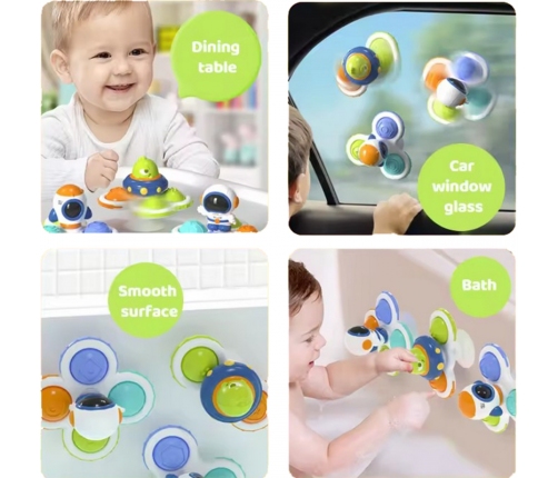 WOOPIE BABY Kosmiczny Spinner Pop-it  Zabawka Sensoryczna  Wymienne 3 szt.