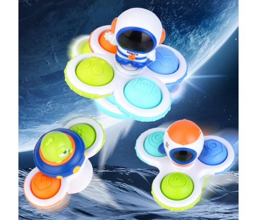 WOOPIE BABY Kosmiczny Spinner Pop-it  Zabawka Sensoryczna  Wymienne 3 szt.